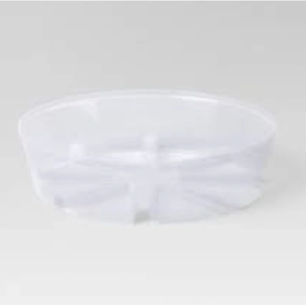 24 pcs Target Threshold Clear Plastic Saucer 6 inches NEW
